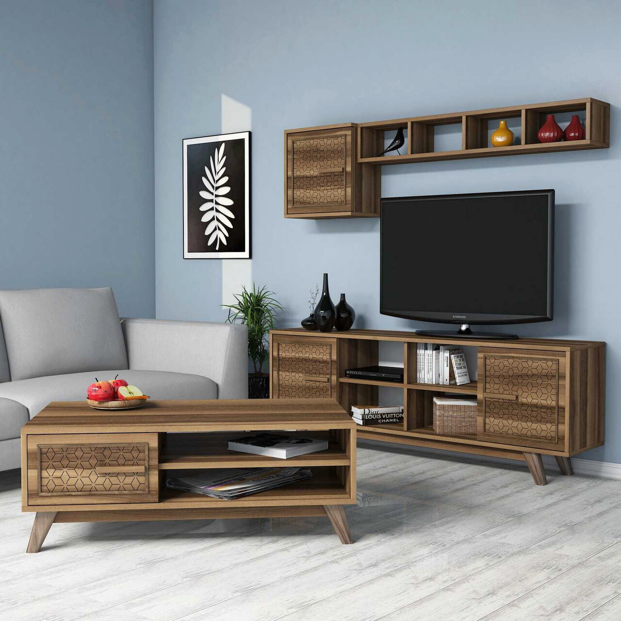 Set mobilier living, Hanah Home, Ayla, Maro - imagine 6